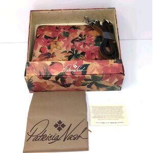 Patricia Nash Evangeline Kiss Lock Frame Crossbody Bag Handbag Multi NEW NWT